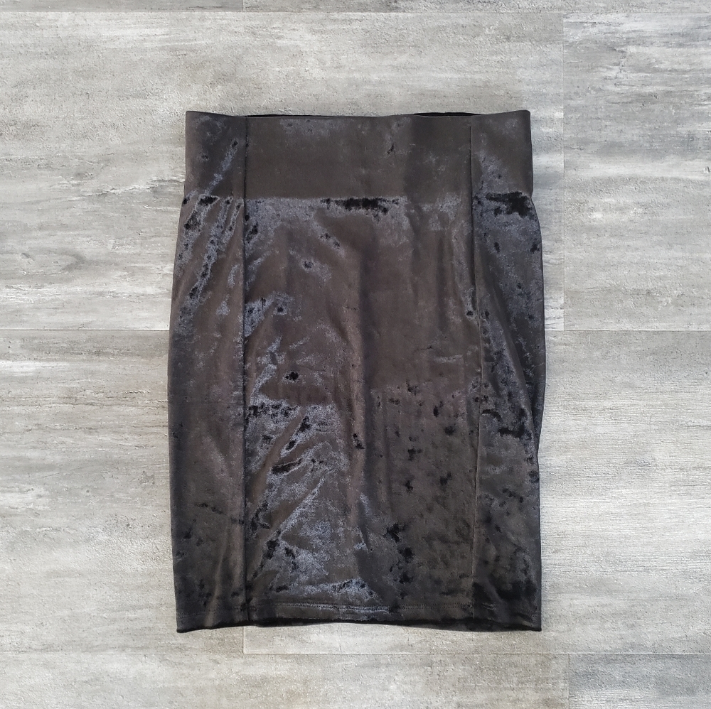 Black Velvet F21 High Waisted Mini